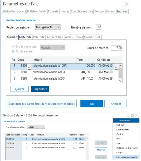 nouveautés Sage 100 Paie et RH V3.0 paramètres de paie