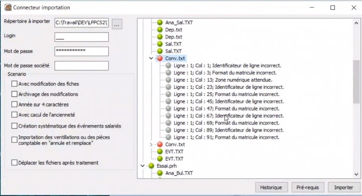 nouveautés Sage 100 Paie et RH V3.0 connecteur importation