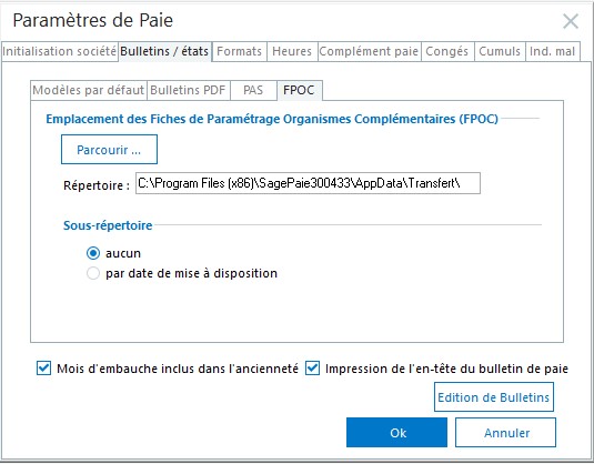 nouveautés Sage 100 Paie et RH V3.0 paramètres de paie