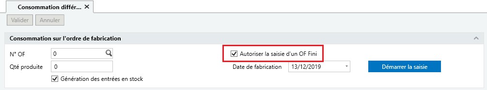 Sage 100 Gestion de production consommation