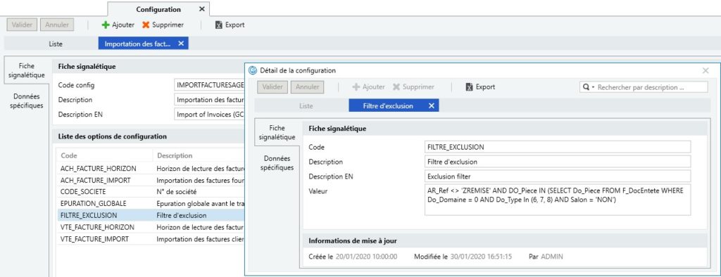 Sage 100 Gestion de production configuration