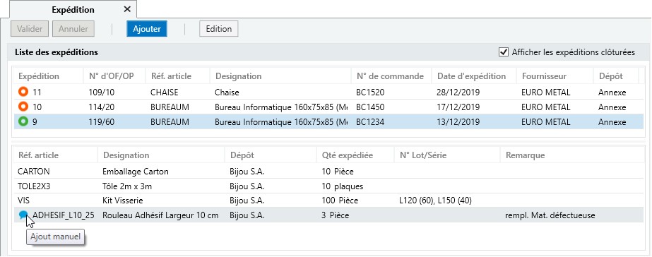 Sage 100 Gestion de production expédition