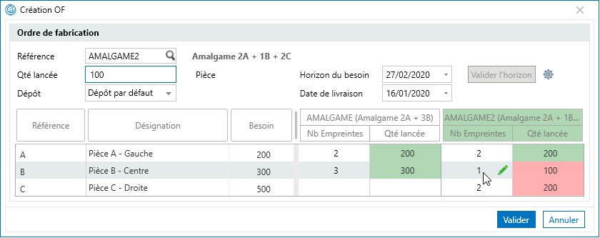 Sage 100 Gestion de production création OF