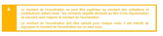 Aide cotisation URSSAF montant exonération